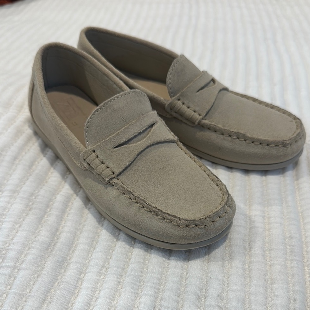 Zara Tan Loafers Slip-On Style